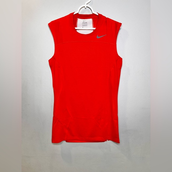 NWOT Nike Pro Hyper Cool Compression Men’s Shirt Training Top Orange Size Xl - Picture 1 of 3
